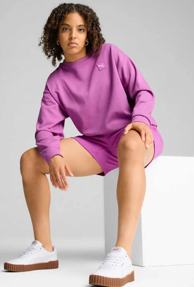 Puma Džemperis Moterims Ess Elevated Comfort Crew Lilac 685017 89