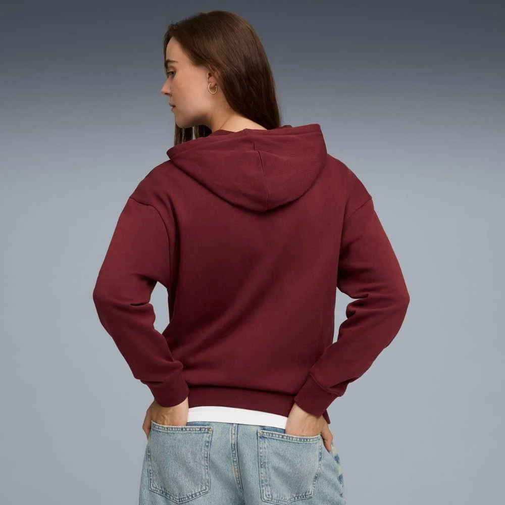 Puma Džemperis Moterims Ess Elevated Hoodie Fl Bordo 688100 96