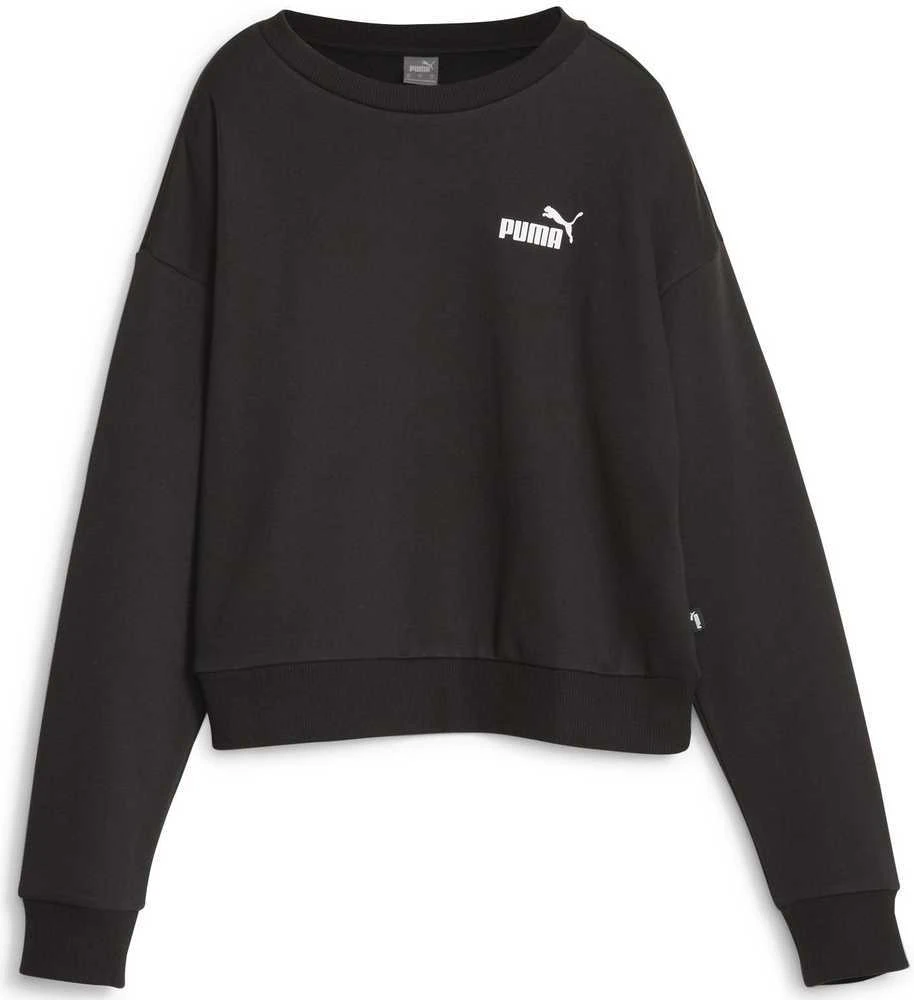 Puma Džemperis Moterims Ess+ Relaxed Crew Fl Juodas 676801 01