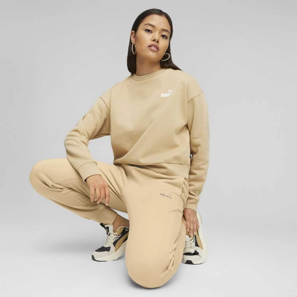 Puma Džemperis Moterims Ess+ Relaxed Crew Fl Kreminis 676801 84