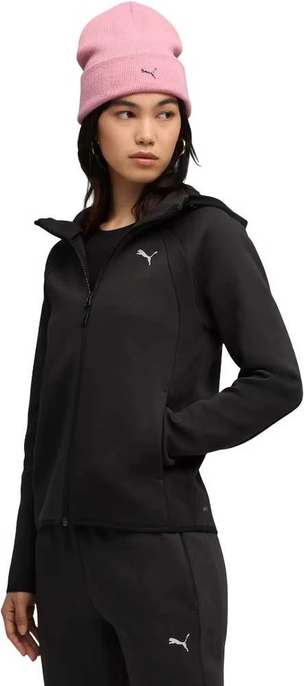 Puma Džemperis Moterims Evostripe Full-Zip Hoodie Juodas 688141 01