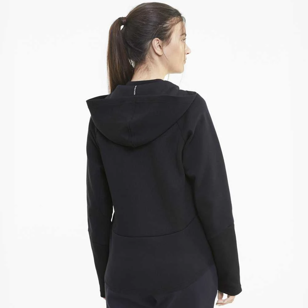 Puma Džemperis Moterims Evostripe Full-Zip Hoodie Juodas 583532 01