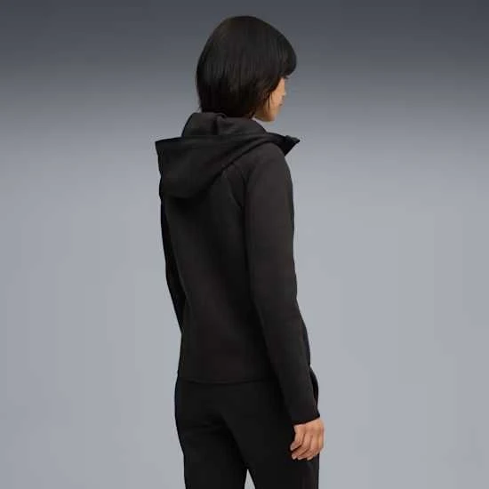 Puma Džemperis Moterims Evostripe Full-Zip Hoodie Juodas 688141 01