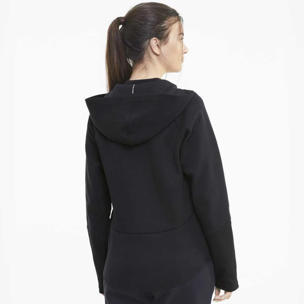 Puma Džemperis Moterims Evostripe Full-Zip Hoodie Juodas 583532 01