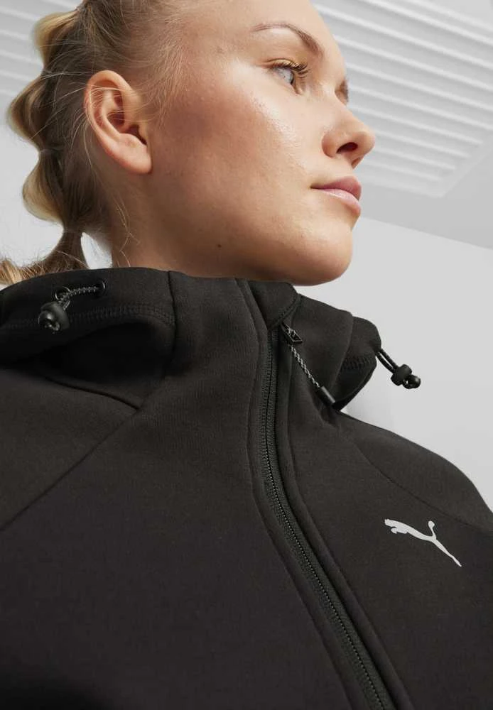 Puma Džemperis Moterims Evostripe Fz Hoodie Juodas 677878 01