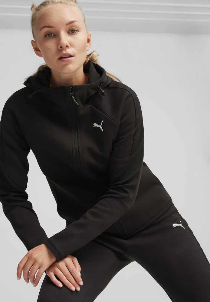 Puma Džemperis Moterims Evostripe Fz Hoodie Juodas 677878 01