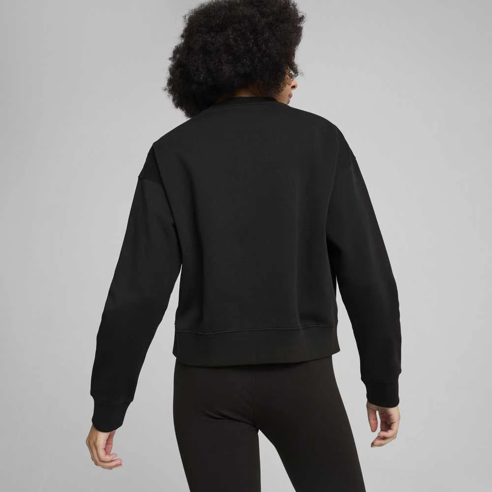 Puma Džemperis Moterims Squad Crew Fl Juodas 681539 01