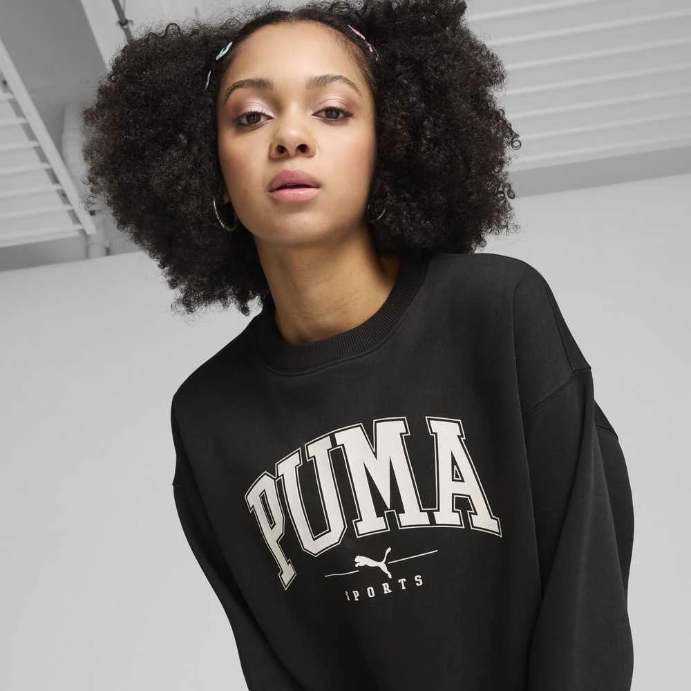 Puma Džemperis Moterims Squad Crew Fl Juodas 681539 01