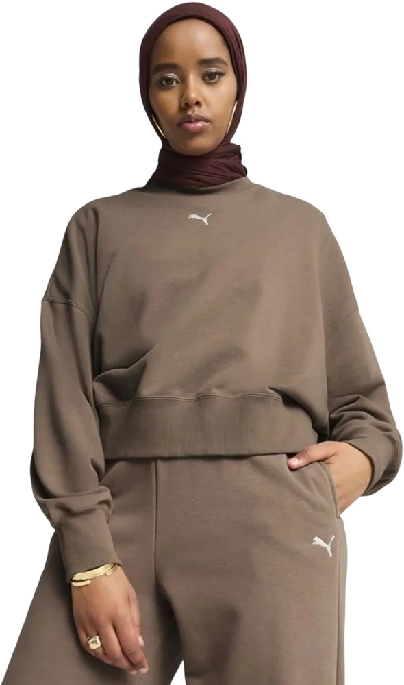 Puma Džemperis Moterims Wardrobe Ess Over-Oversized Brown 629748 93