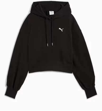 Puma Džemperis Moterims Wardrobe Ess Relaxed Croppe Juodas 629746 01