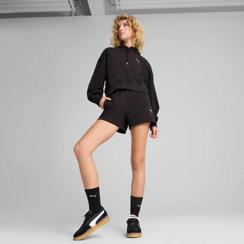 Puma Džemperis Moterims Wardrobe Ess Relaxed Croppe Juodas 629746 01