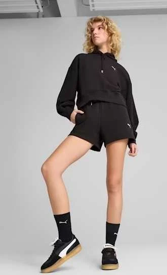 Puma Džemperis Moterims Wardrobe Ess Relaxed Croppe Juodas 629746 01