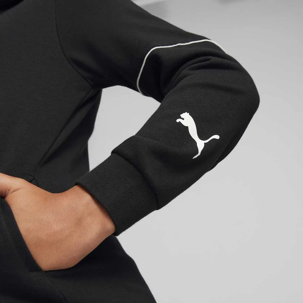 Puma Džemperis Paaugliams Active Sports Full-Zip Hoodie Juodas 670075 01