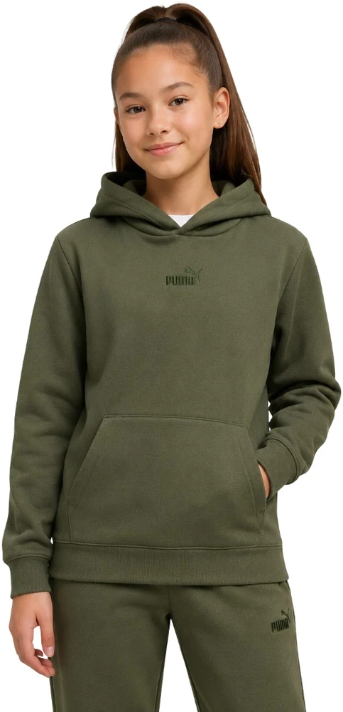 Puma Džemperis Paaugliams Ess 2 Color No.1 Logo Hoodie Fl Žalias 692976 86