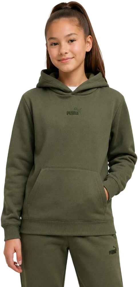 Puma Džemperis Paaugliams Ess 2 Color No.1 Logo Hoodie Fl Žalias 692976 86