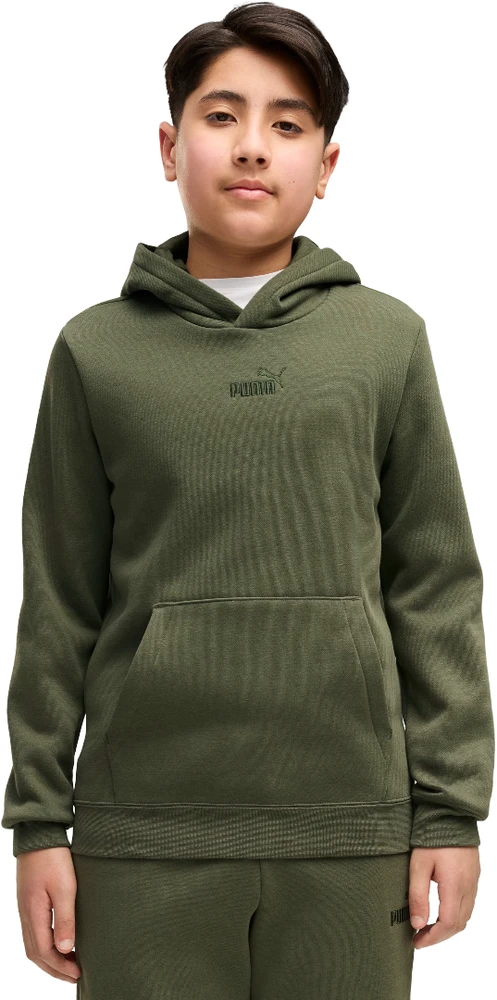 Puma Džemperis Paaugliams Ess 2 Color No.1 Logo Hoodie Fl Žalias 692976 86