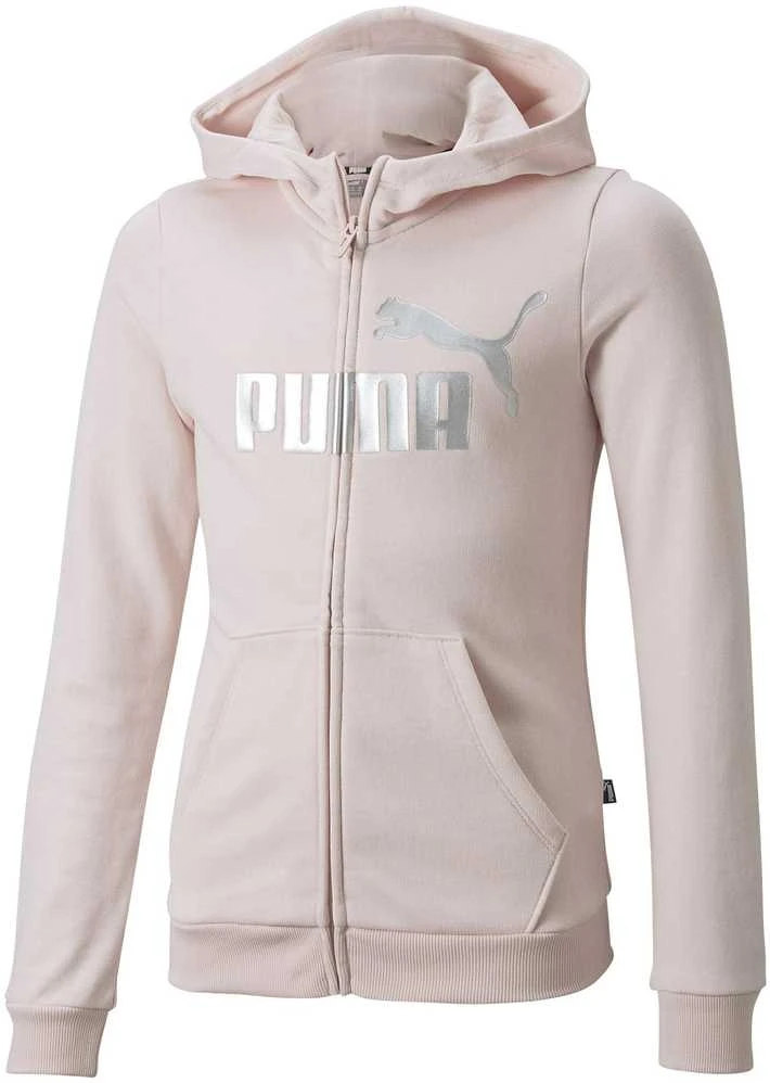 Puma Džemperis Paaugliams Ess+ Logo Full-Zip Hoodie Rožinė 846959 16