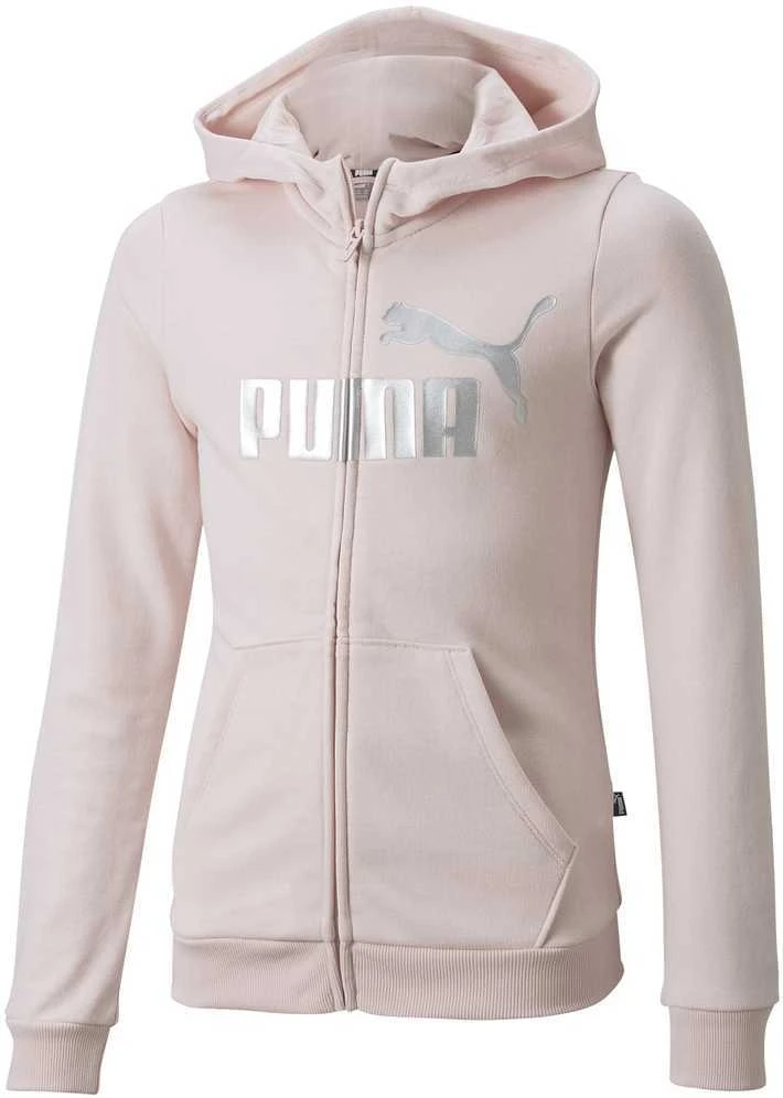 Puma Džemperis Paaugliams Ess+ Logo Full-Zip Hoodie Rožinė 846959 16