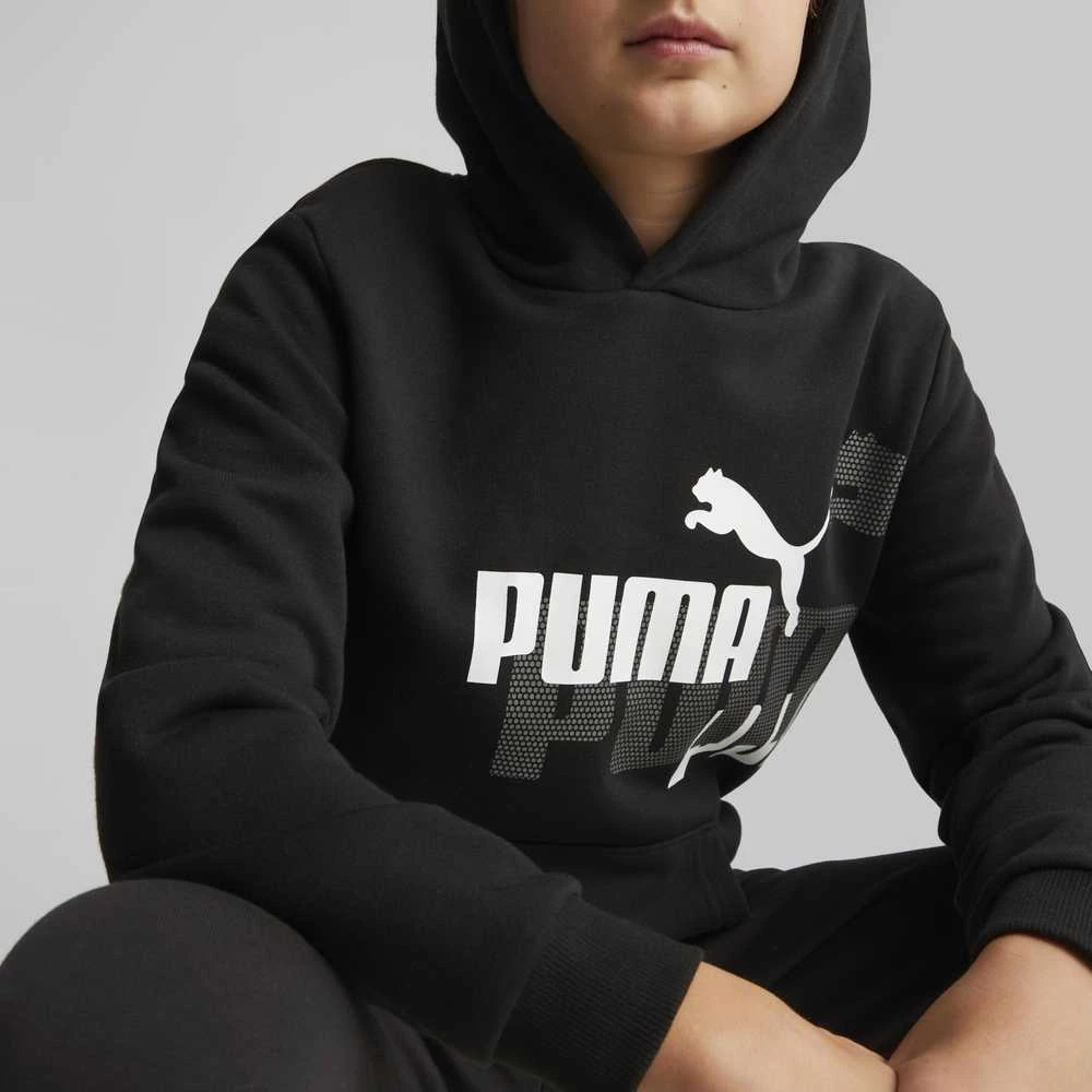 Puma Džemperis Paaugliams Ess+ Logo Power Hoodie Juodas 673262 01