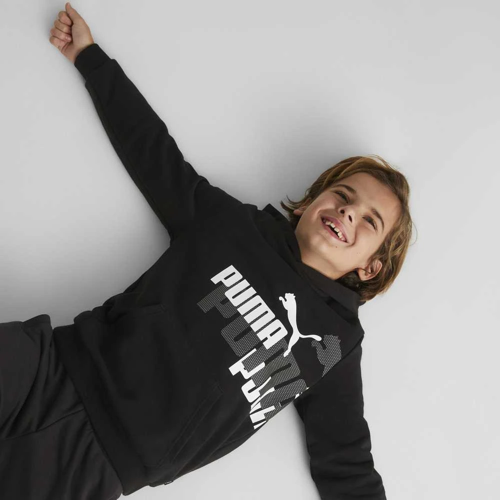 Puma Džemperis Paaugliams Ess+ Logo Power Hoodie Juodas 673262 01