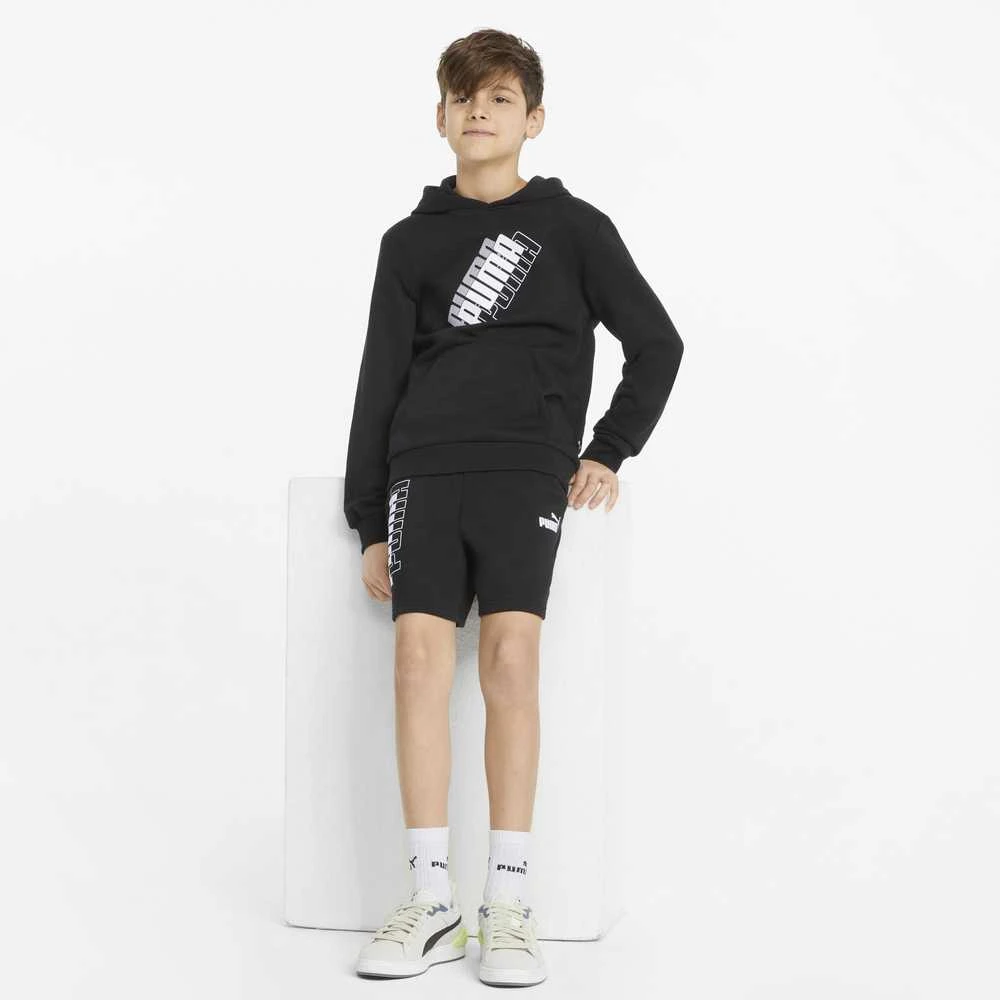 Puma Džemperis Paaugliams Power Logo Hoodie Juodas 847297 01