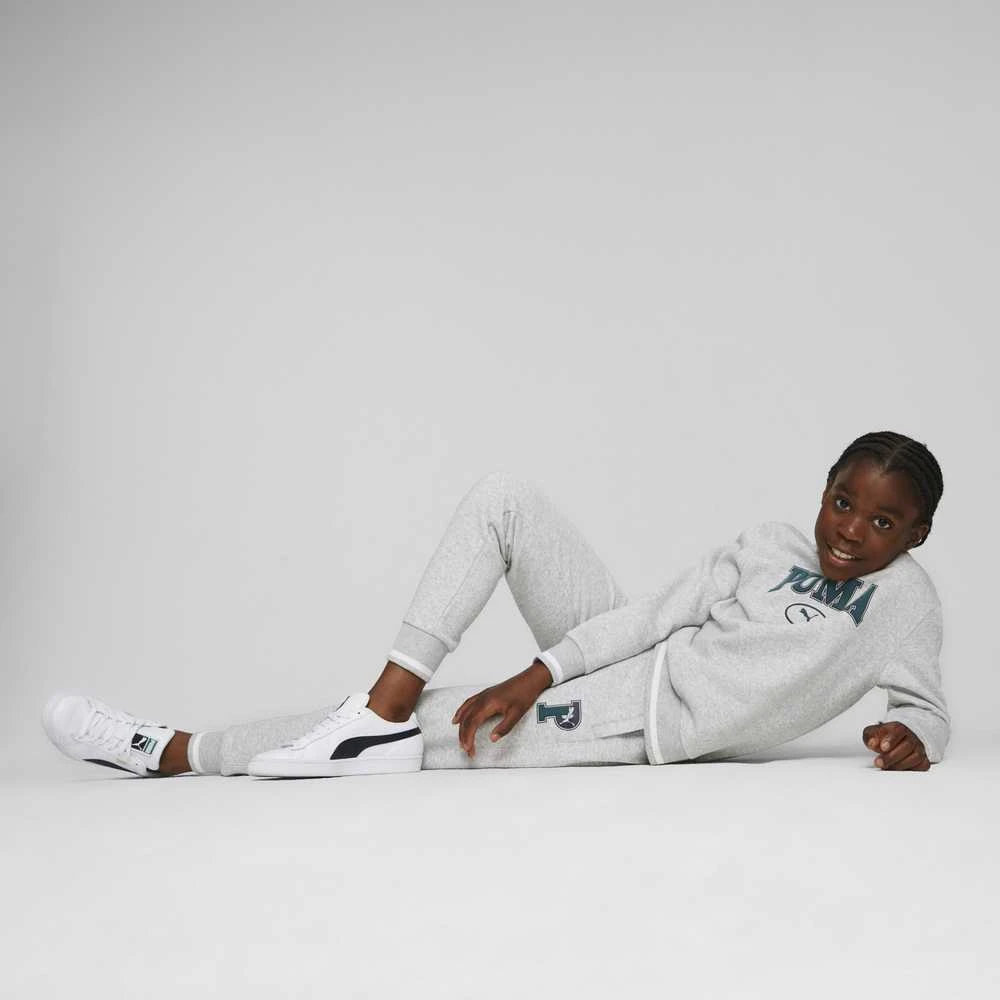 Puma Džemperis Paaugliams Squad Crew Fl Pilkas 676355 04