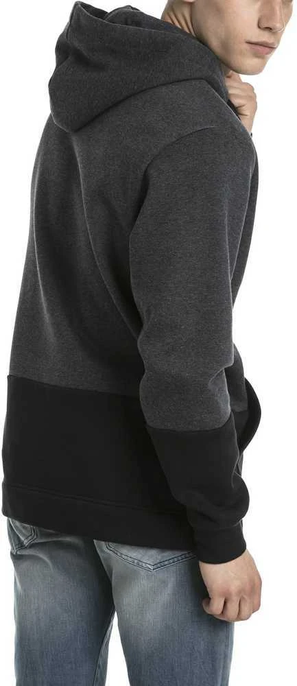 Puma Džemperis Rebel Up Hoodie Pilkas Juodas