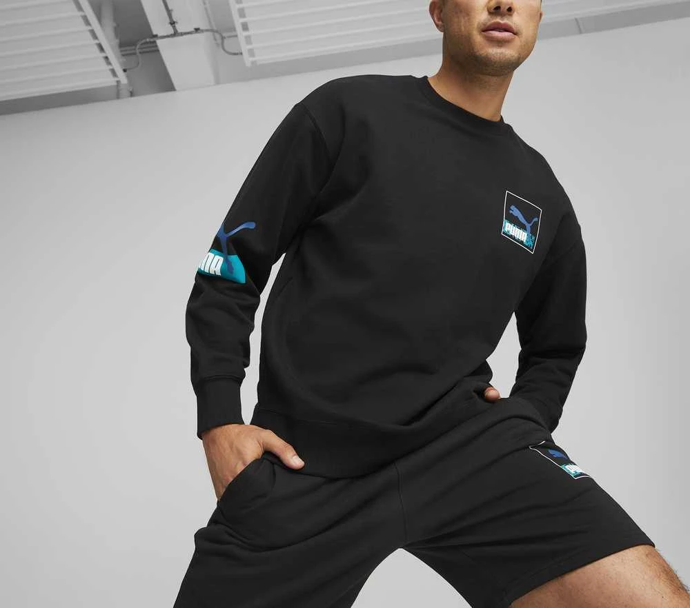 Puma Džemperis Vyrams Brand Love Crew Tr Juodas 535630 01
