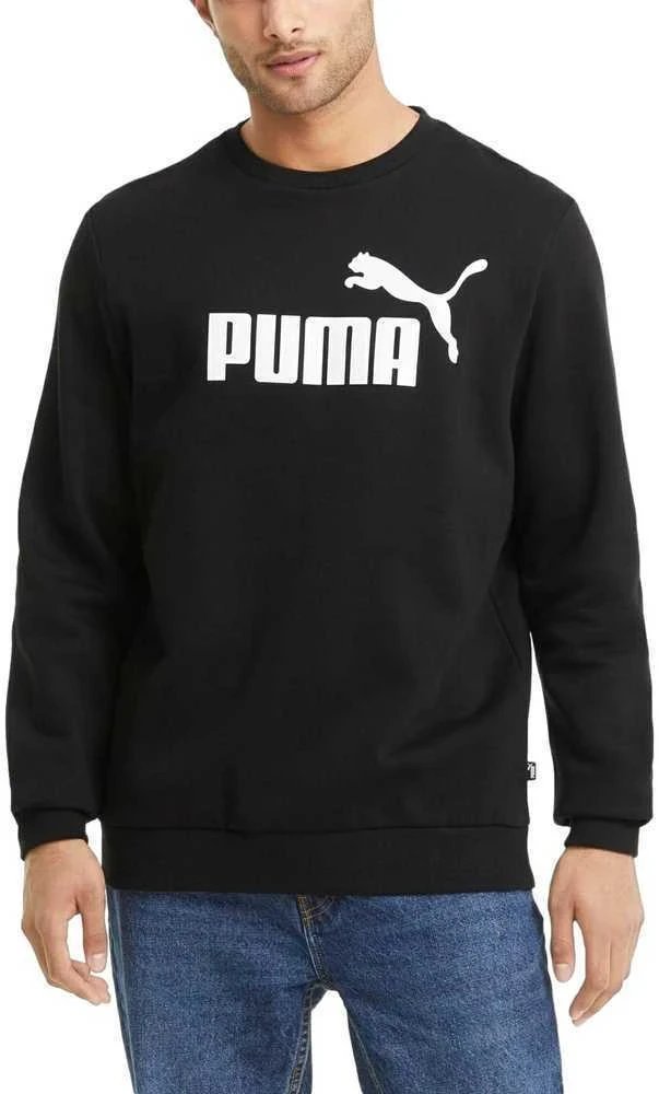 Puma Džemperis Vyrams Ess Big Logo Crew Juodas 586678 01