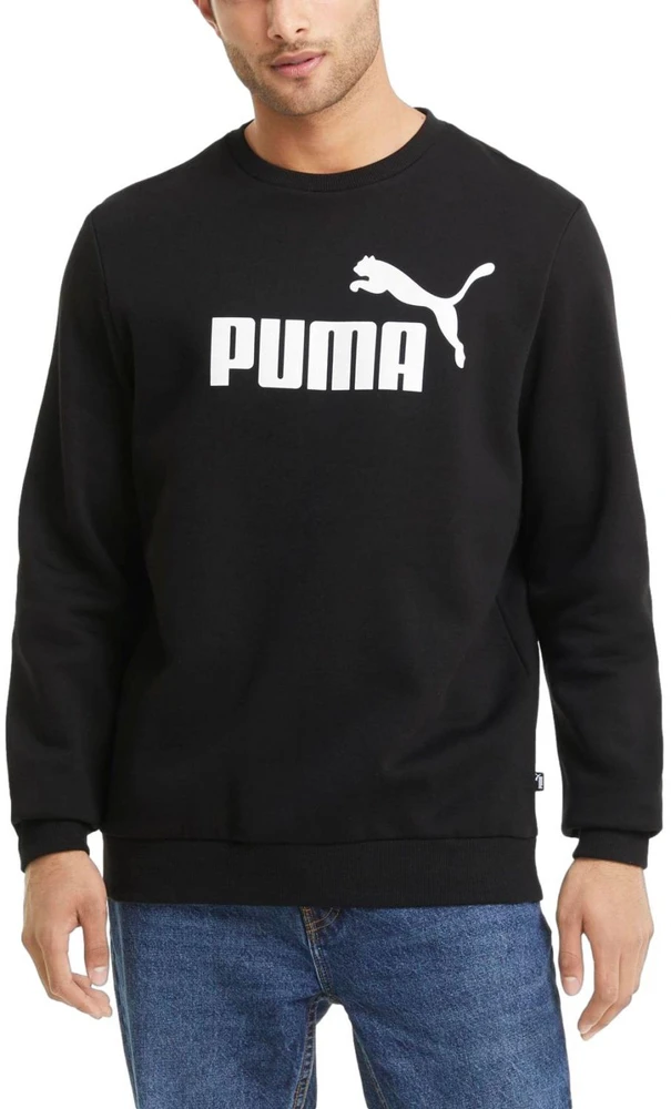 Puma Džemperis Vyrams Ess Big Logo Crew Juodas 586678 01