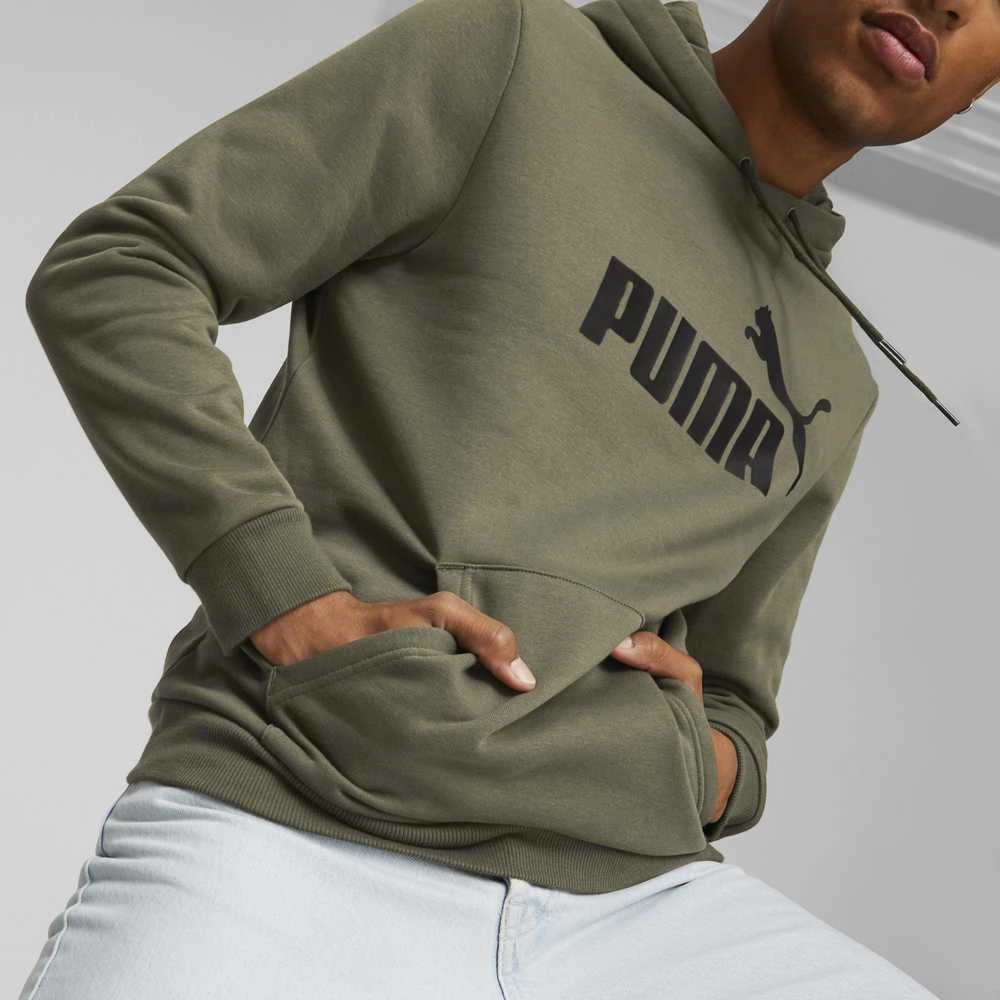 Puma Džemperis Vyrams Ess Big Logo Hoodie Khaki 586687 36