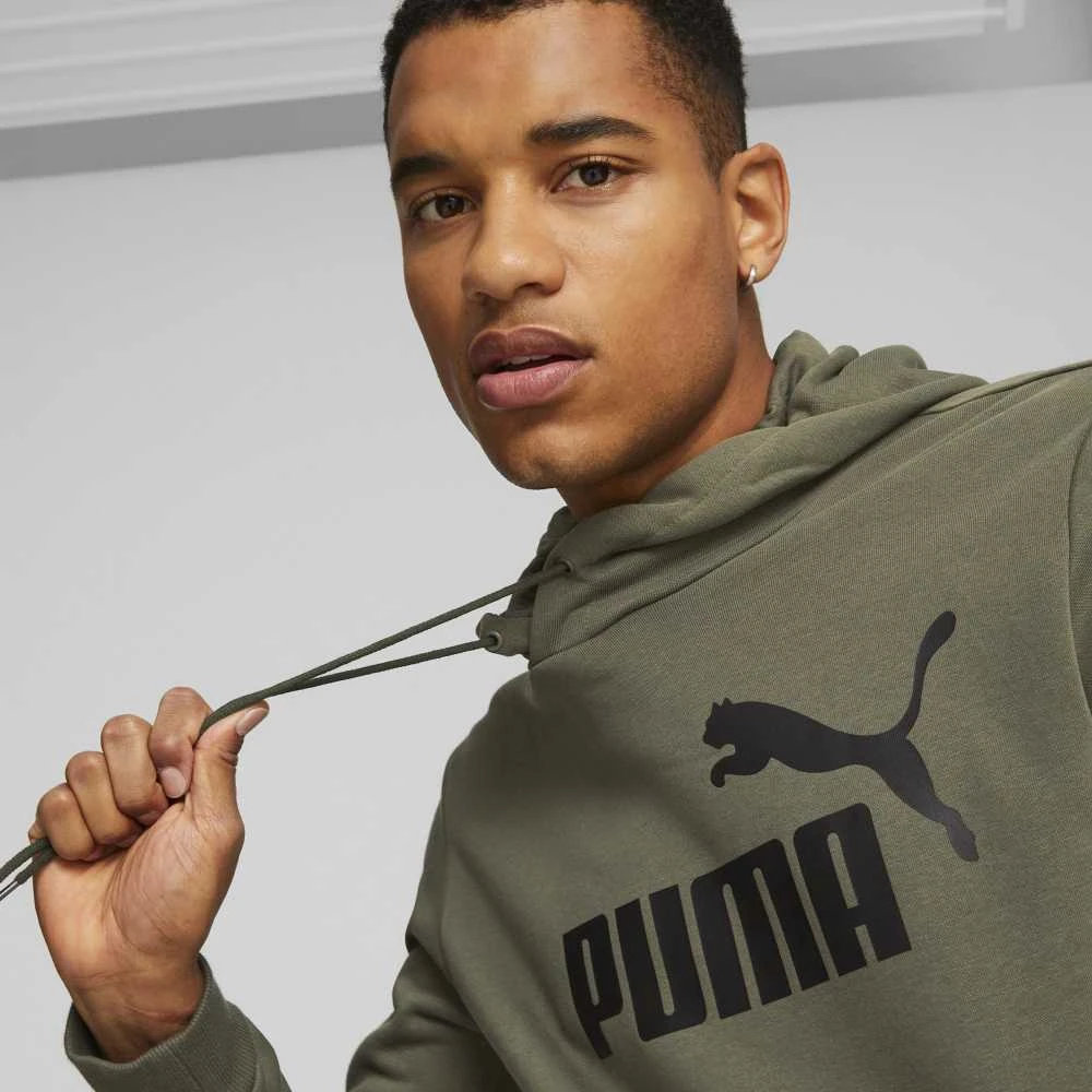 Puma Džemperis Vyrams Ess Big Logo Hoodie Khaki 586687 36