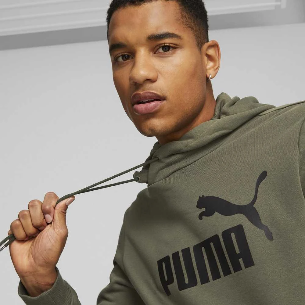 Puma Džemperis Vyrams Ess Big Logo Hoodie Khaki 586687 36