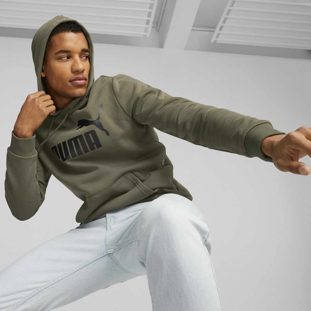 Puma Džemperis Vyrams Ess Big Logo Hoodie Khaki 586687 36