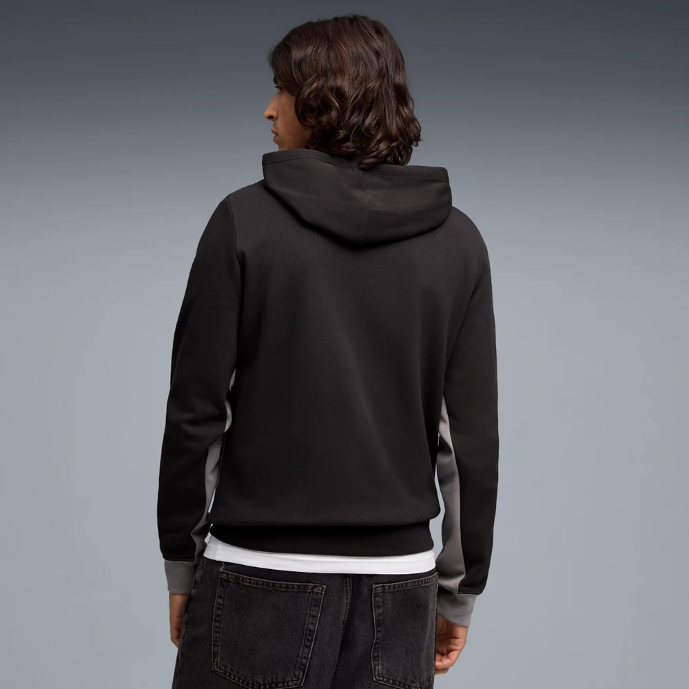 Puma Džemperis Vyrams Ess Block Hoodie Juodas Pilkas 692597 01