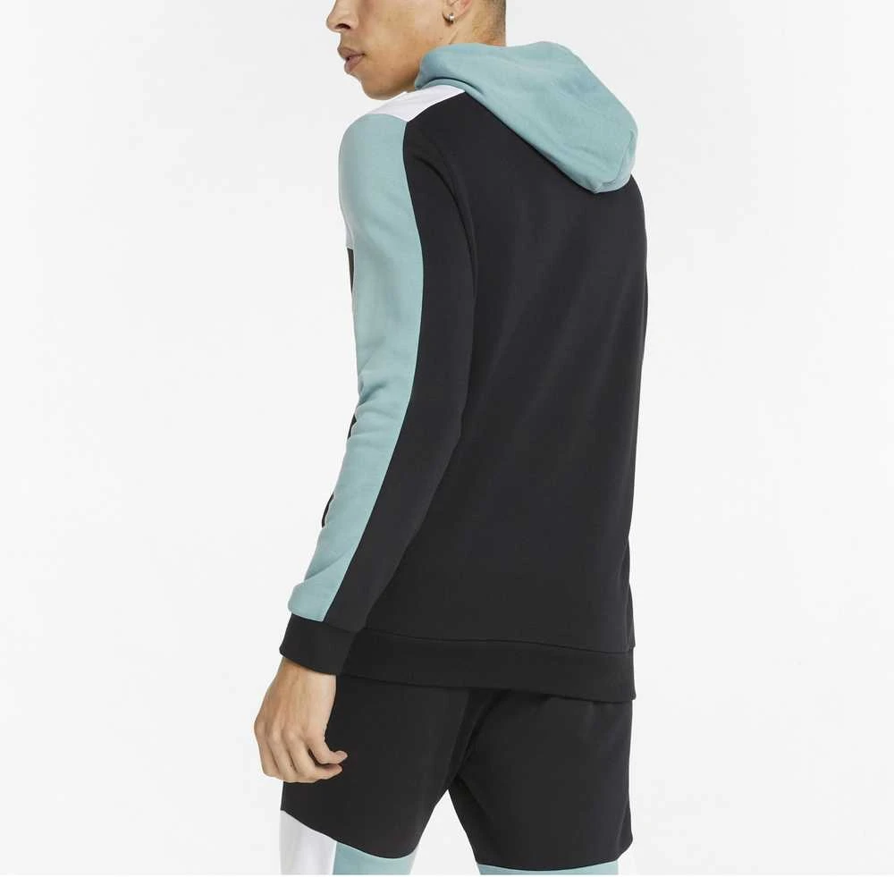 Puma Džemperis Vyrams Ess+ Block Hoodie Juodas Mint 847428 50
