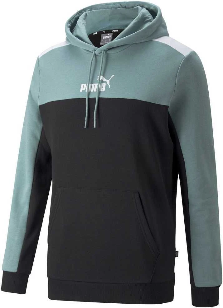 Puma Džemperis Vyrams Ess+ Block Hoodie Juodas Mint 847428 50