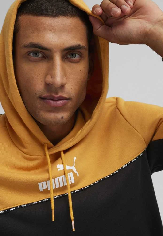 Puma Džemperis Vyrams Ess Block X Tape Juodas Geltona 675173 91