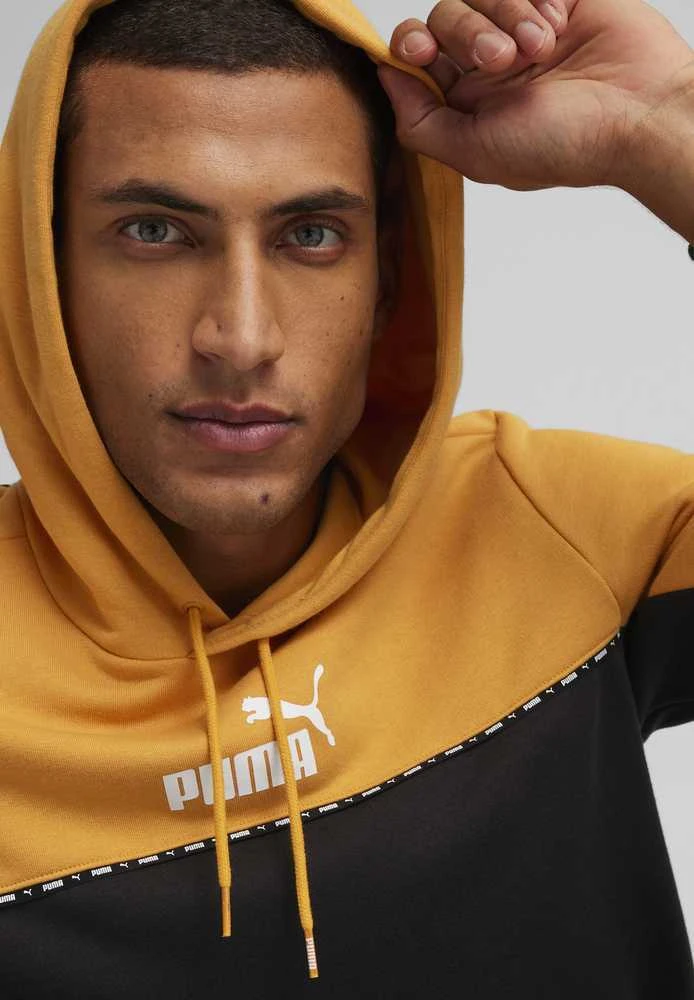 Puma Džemperis Vyrams Ess Block X Tape Juodas Geltona 675173 91