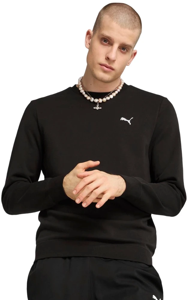 Puma Džemperis Vyrams Ess Crew Tr Juodas 682568 01