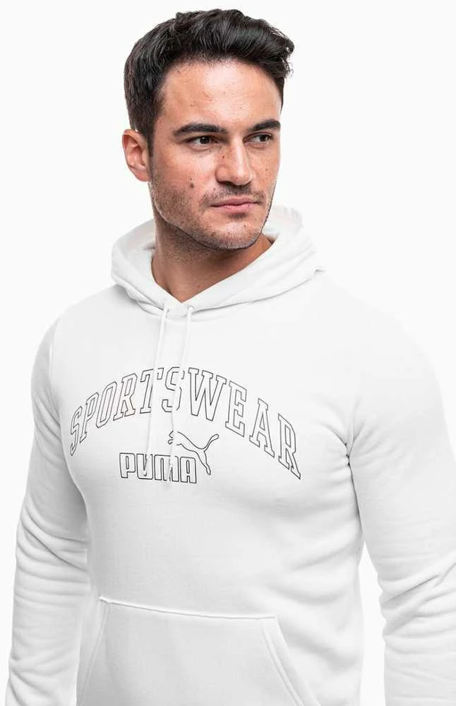 Puma Džemperis Vyrams Ess+ Logo Lab Hoodie Fl Baltas 681775 02