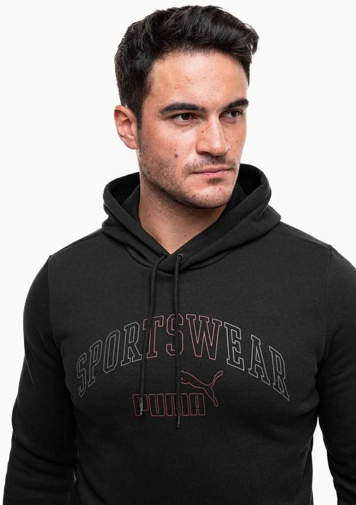 Puma Džemperis Vyrams Ess+ Logo Lab Hoodie Fl Juodas 681775 01