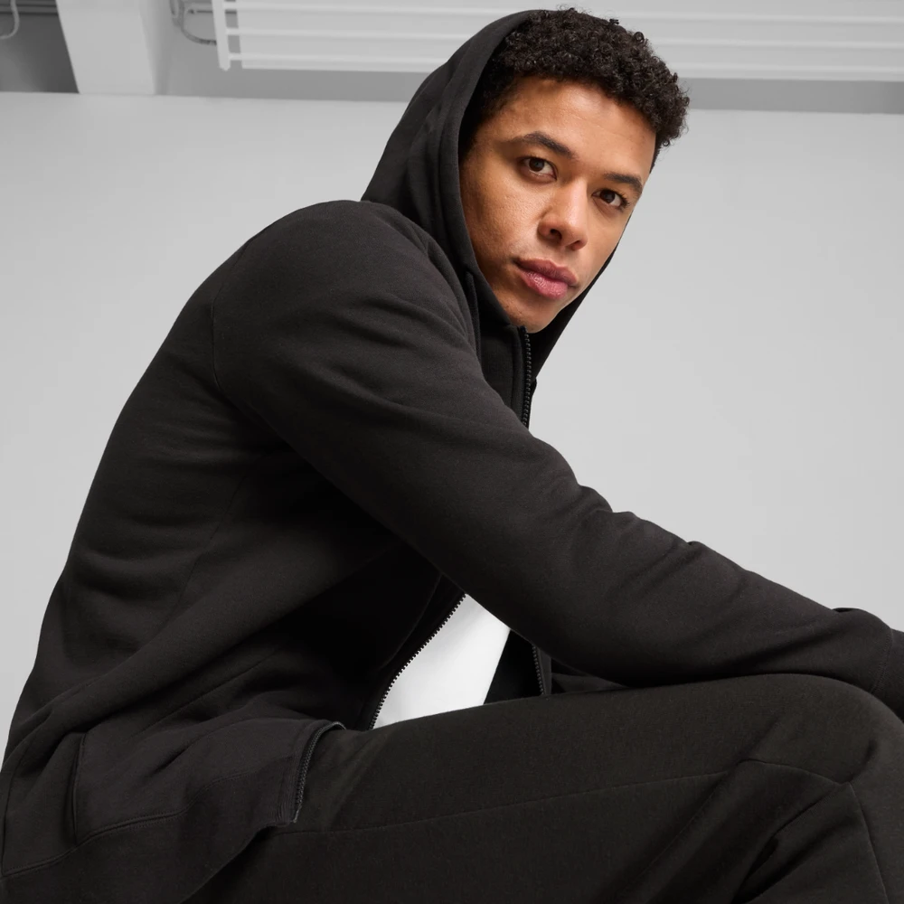 Puma Džemperis Vyrams Ess No.1 Logo Hoodie Fl Juodas 682586 01