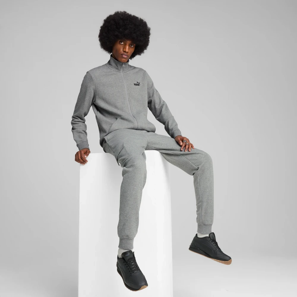 Puma Džemperis Vyrams Ess No.1 Logo Track Jacket Pilkas 682584 03