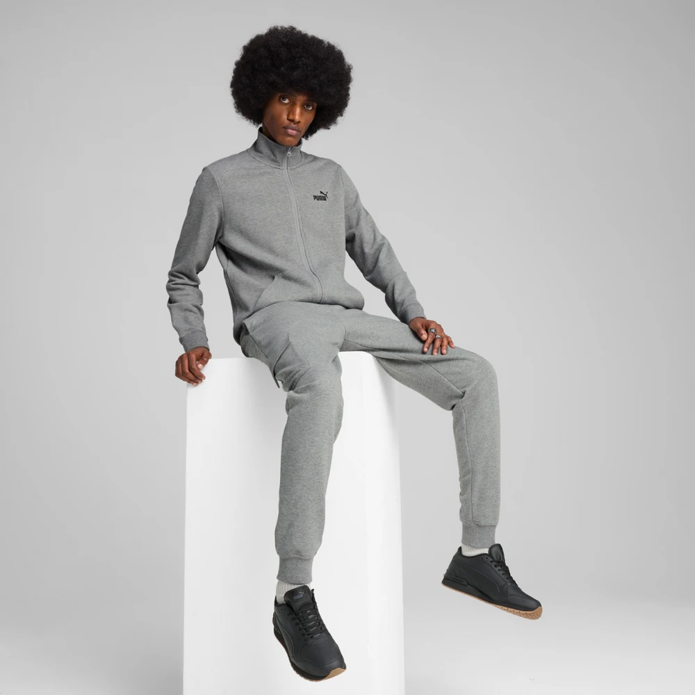 Puma Džemperis Vyrams Ess No.1 Logo Track Jacket Pilkas 682584 03