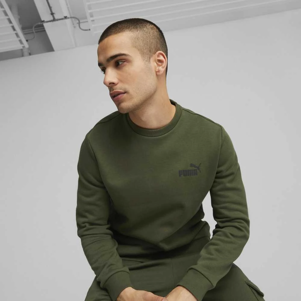 Puma Džemperis Vyrams Ess Small Logo Crew Fl Žalias 586683 31