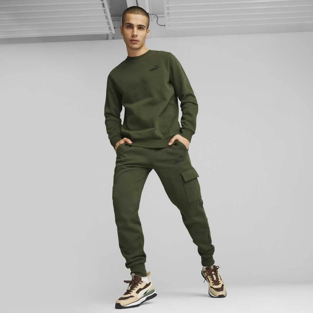 Puma Džemperis Vyrams Ess Small Logo Crew Fl Žalias 586683 31