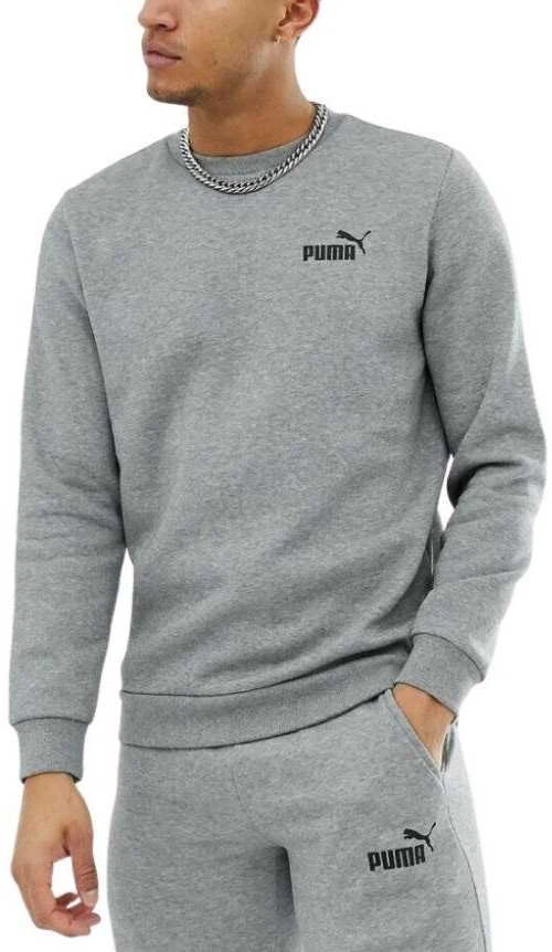Puma Džemperis Vyrams Ess Small Logo Crew Pilkas 586682 03