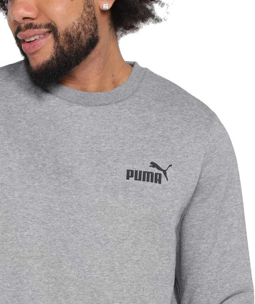 Puma Džemperis Vyrams Ess Small Logo Crew Pilkas 586682 03
