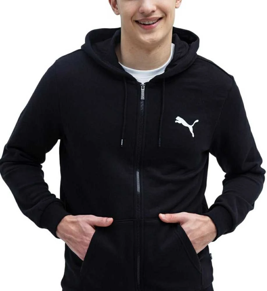 Puma Džemperis Vyrams Ess Small Logo Fz Juodas 586704 51